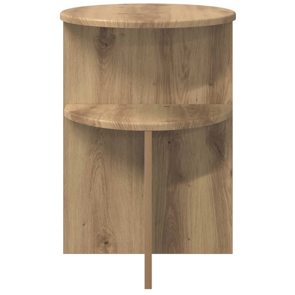 Tavolo laterale Rovere Artigianale Ø 39,5 x 55 cm