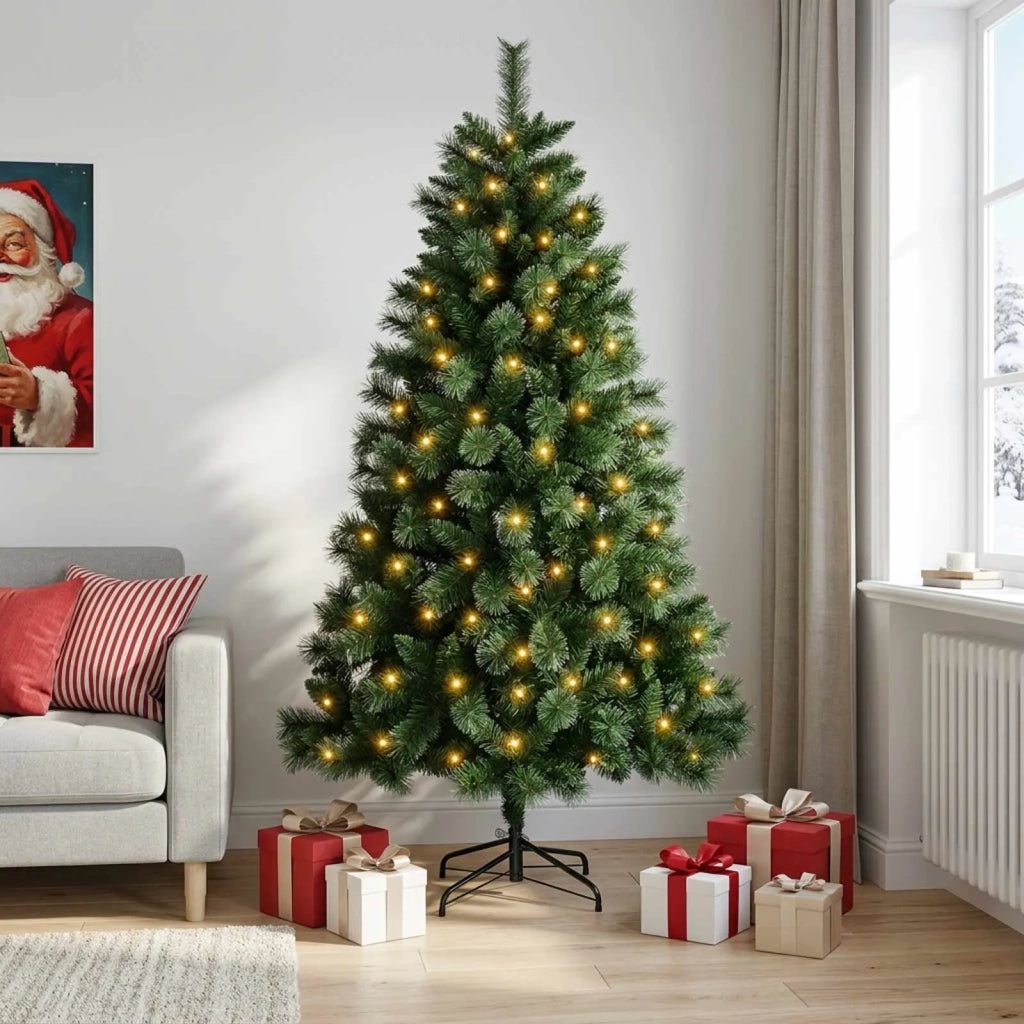 Albero di Natale artificiale 240 cm 300 LED Bianco caldo 3461279