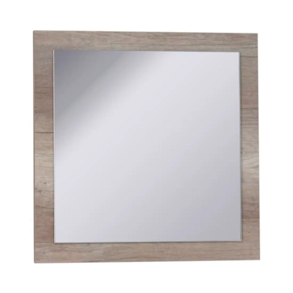 Buffet 4 porte FARRA quercia dab sonoma con 3 specchi quadrati