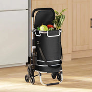 Carrello della spesa Nero 47 x 39 x 100,5 cm Tessuto Oxford 42002337