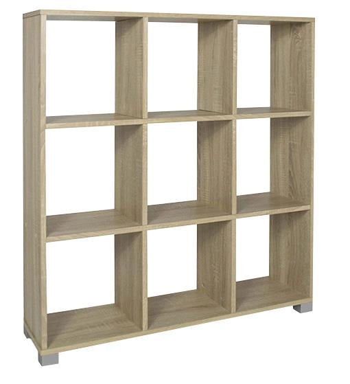 LIBRERIA IN MDF ROVERE CON NOVE RIPIANI MISURE: 90X24X99 CM
