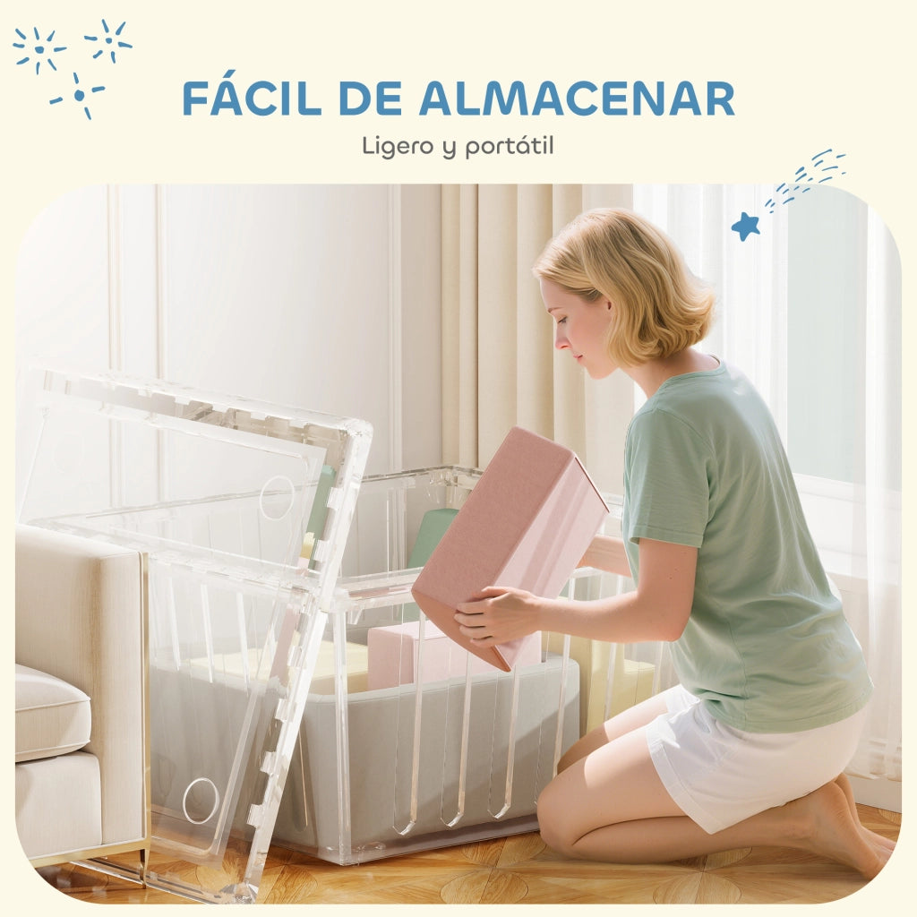 Blocchi di schiuma per bambini con fodere lavabili ¨C zephmum ¨C multicolore
