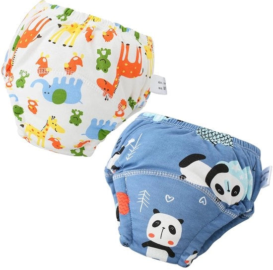 Abbigliamento per la formazione della continenza - Pantalone di allenamento in cotone - 2 pezzi - Impermeabile - Respirante - Cintura elastica