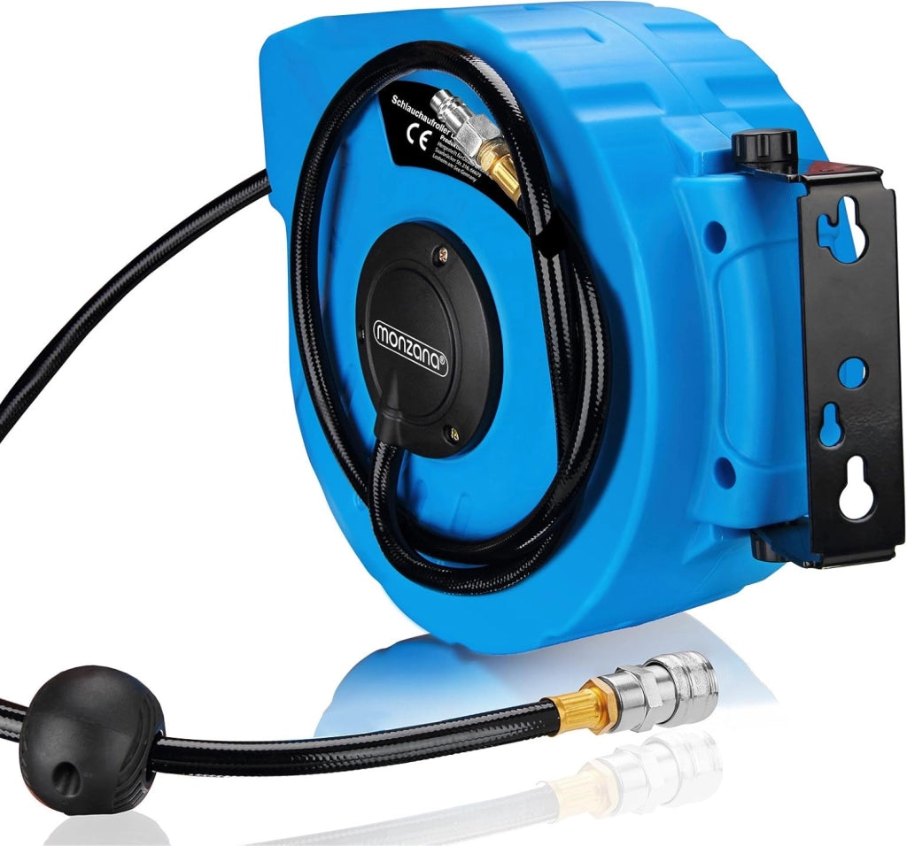 Set di accessori 3 pezzi compressore aria compressa Pistola per il soffiaggio manometro Tubo spirale 5m bloccacavo