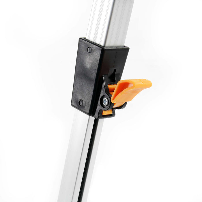 Tavolo da campeggio pieghevole e multifunzione grigio 90x53cm in alluminio