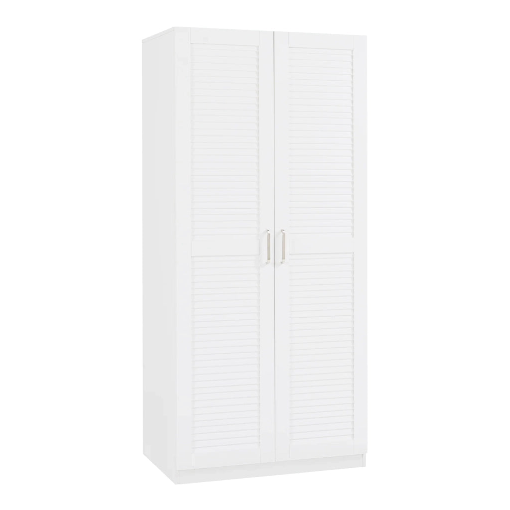 Mobile contenitore per camera da letto con 1 ripiano MDF 176 x 80 x 52 cm bianco 03_0008868