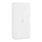 Mobile contenitore per camera da letto con 1 ripiano MDF 176 x 80 x 52 cm bianco 03_0008868