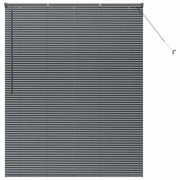Tendaggi a Veneziana | Tenda a lamelle Grigio scuro 175 x 145 cm Alluminio