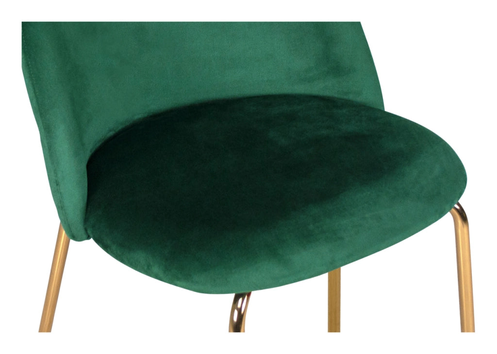 Sgabello cucina imbottito, sgabello alto velluto verde scuro - Nicole - SG30NIG