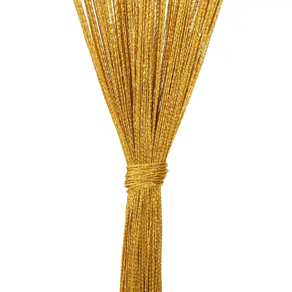 vidaXL Tende a Filo 2 pz Oro 100x250 cm
