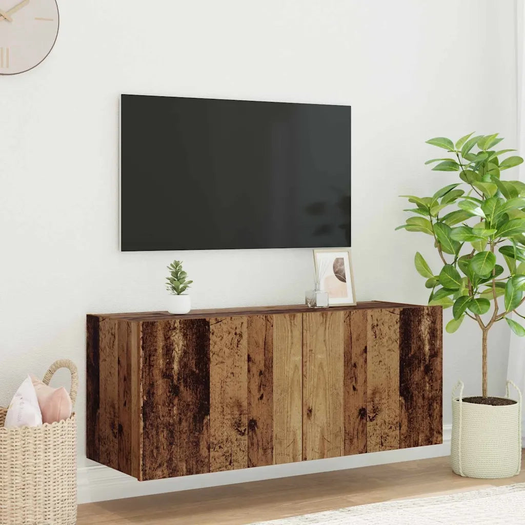 Mobile TV da parete-Mobile TV a Muro-Credenza TV Legno vecchio 100 x 35 x 41 cm