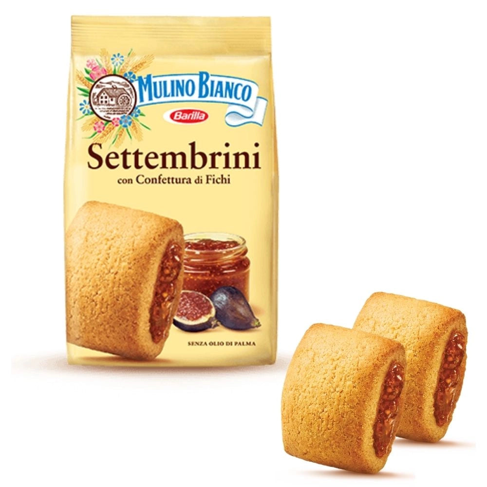 Mulino bianco settembrini frollini con confettura di fichi da 250 gr
