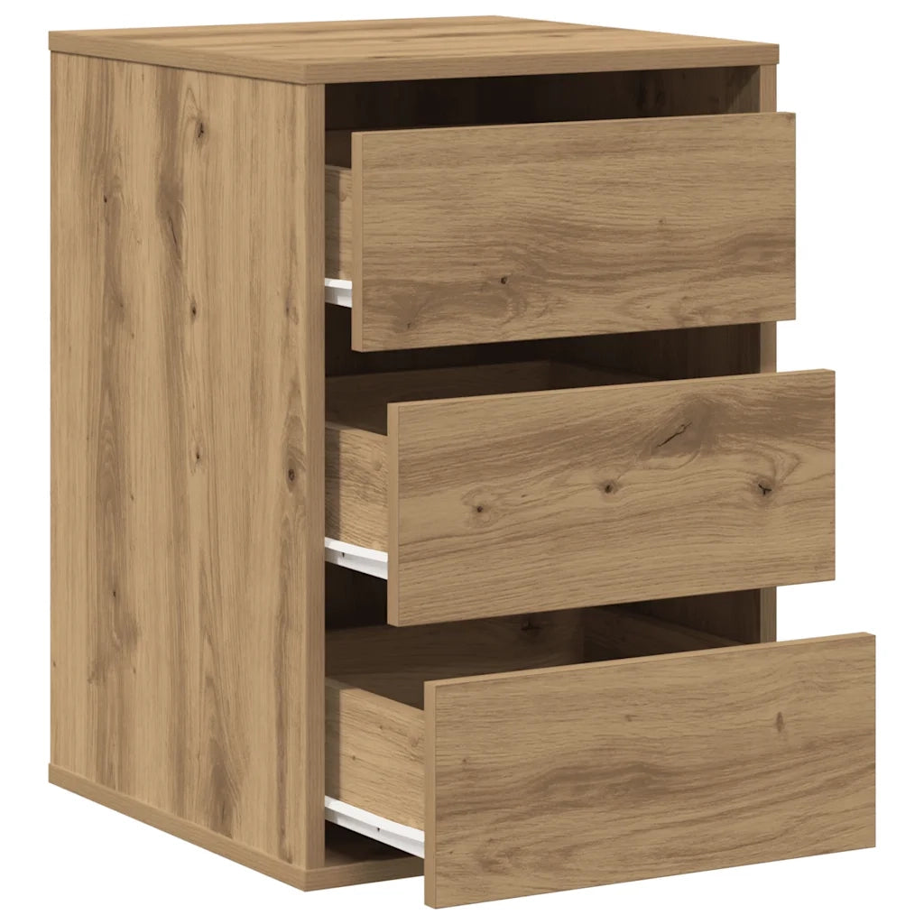 vidaXL Cassettiera Angolare Rovere Artigianale 40x41x58cm Multistrato