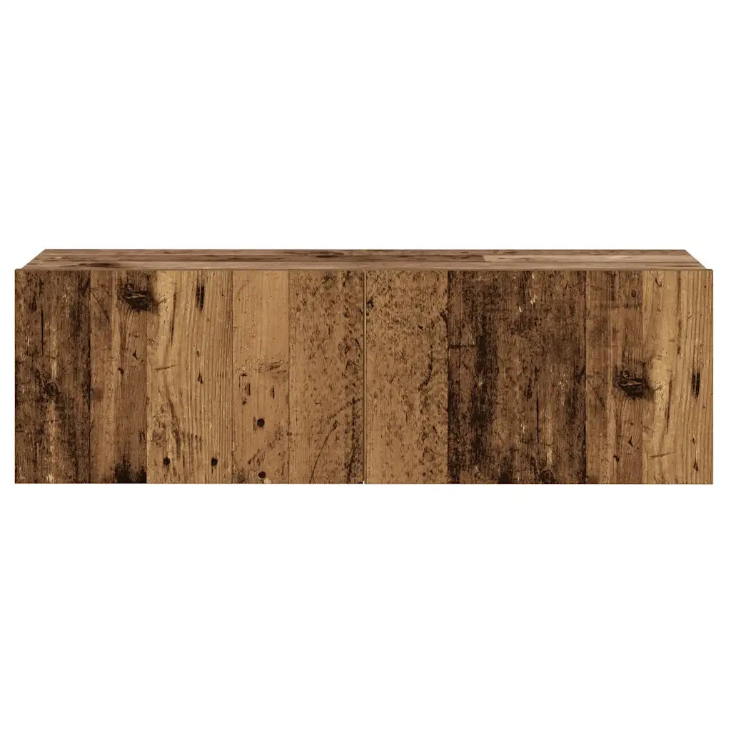 Mobili TV a Parete 3 pz Legno Antico in Legno Multistrato 3328965