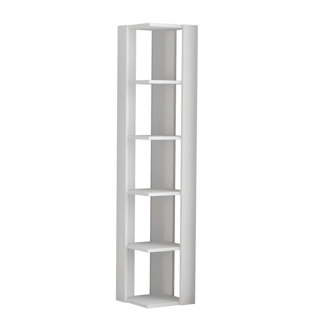 Libreria in legno "Nati" - 32 x 32 x 161 cm - Bianco