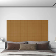 Testiera da Parete 12 pcs Marrone 60 x 15 cm Velluto 42046524
