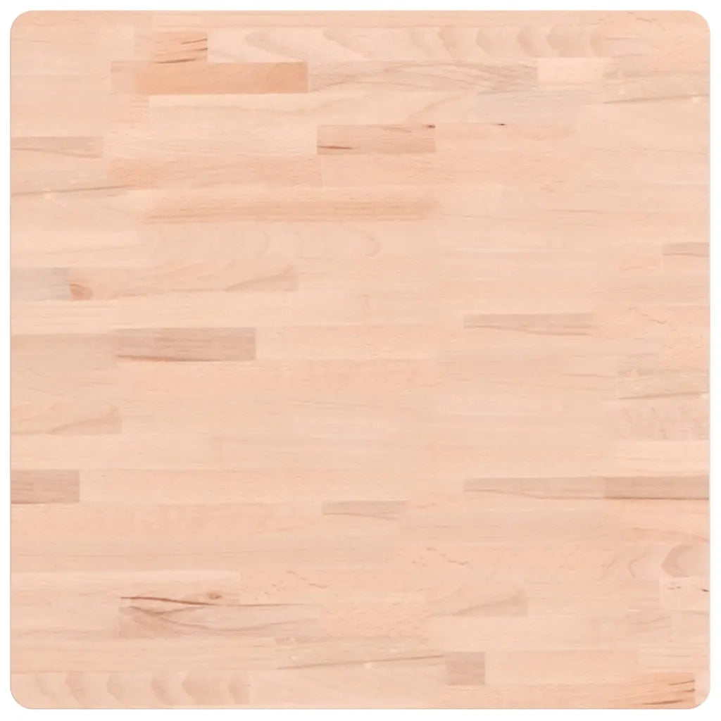 vidaXL Piano per Tavolo 60x60x1,5 cm Quadrato Legno Massello di Faggio