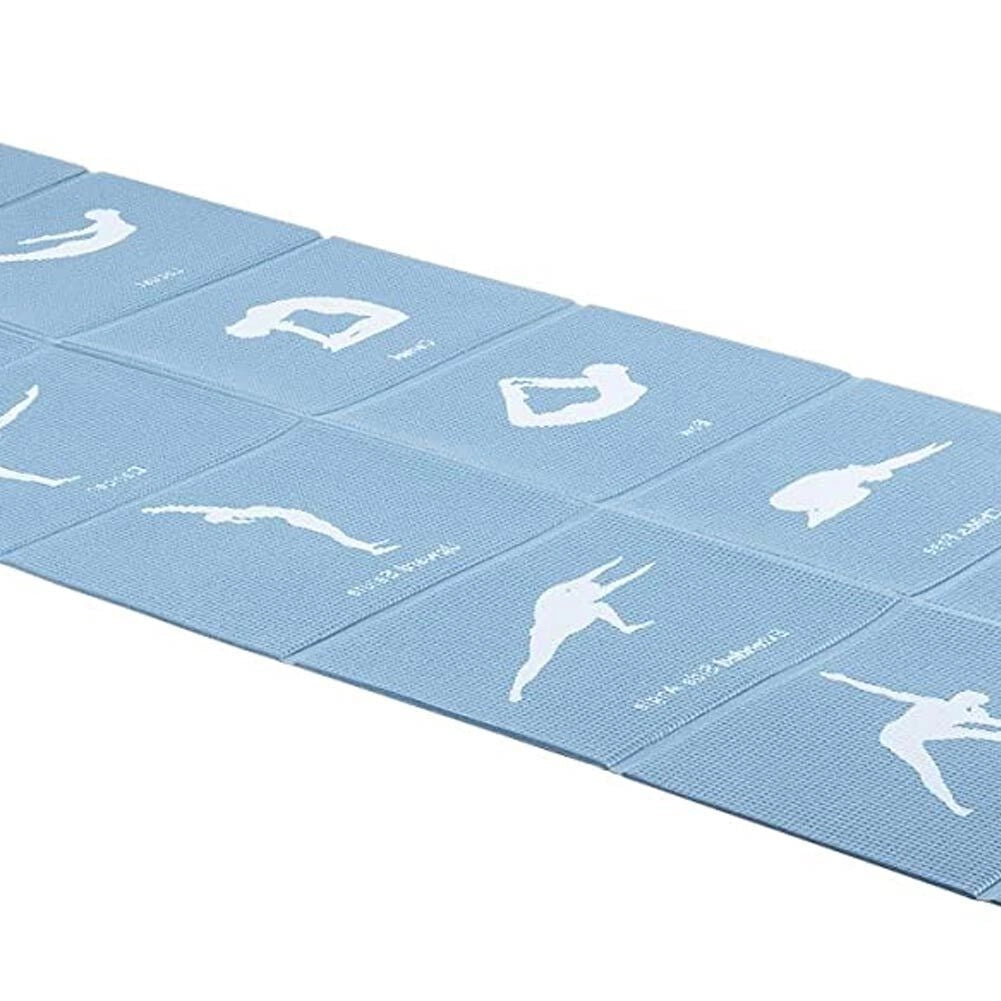 Tappeto Tappetino da Ginnastica Yoga Antiscivolo Esercizi Stampati Sport e Relax