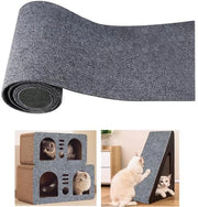 Matto autoadesivo 200cmx40cm, piatto per gatto in legno, sedile resistente ai graffi, tappeto autoadesivo per gatti, striscia antigraffio per gattaiolo, maniglia in legno, torre per gatti