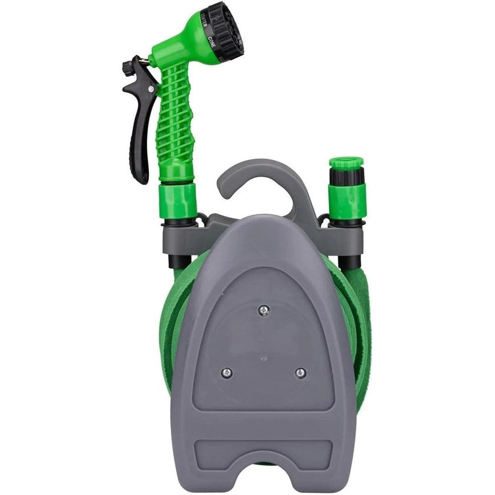 Trade Shop - Tubo Giardino Estendibile Pompa Acqua Rivestimento Elasticizzato Verde 15 Metri -