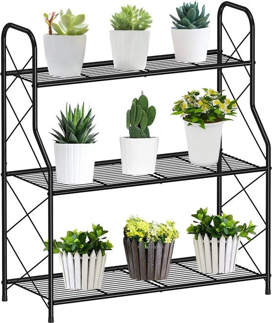 Piantagione con 3 pannelli per uso indoor e outdoor - balcone giardino - nero