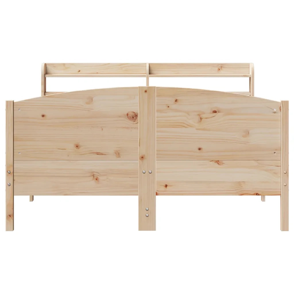 Letto senza Materasso 140x200 cm in Legno Massello di Pino