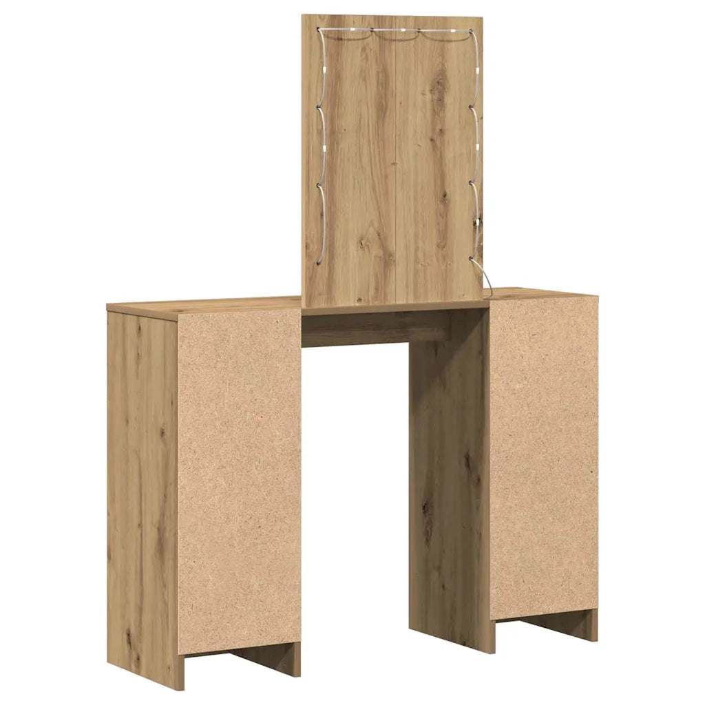 Tavolo da Trucco Marrone 102 x 33 x 135 cm Legno multistrato 865189