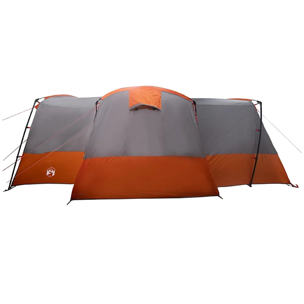 Tenda per famiglie 12 persone con tetto Grigio e arancione