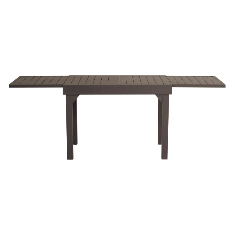 Tavolo Balcone Capannori MOIA 106/212x75 in alluminio chocolate
