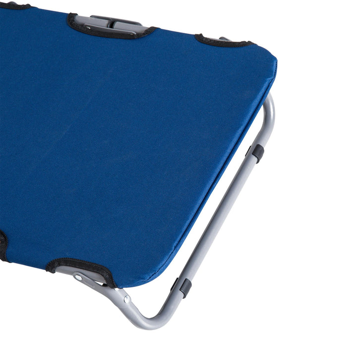 Brandina Cuccia Pieghevole in Tessuto Oxford per Cani Blu 59x46x15 cm