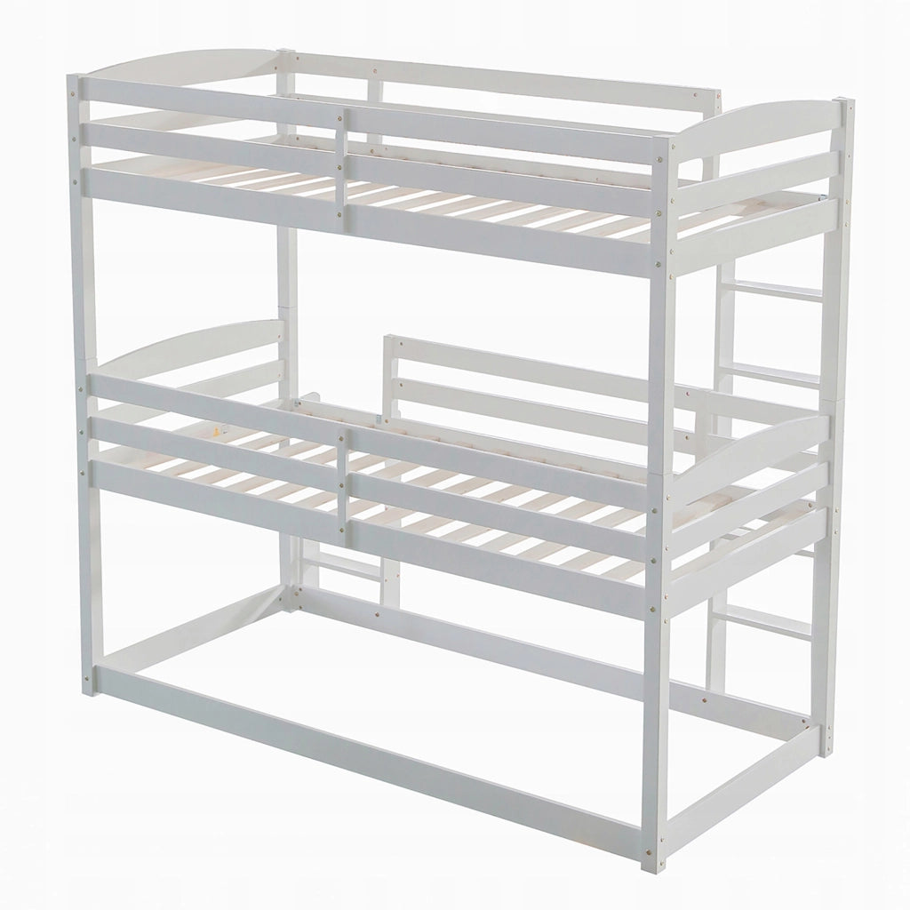Letto a castello in legno 90x200 - Xylo - Bianco