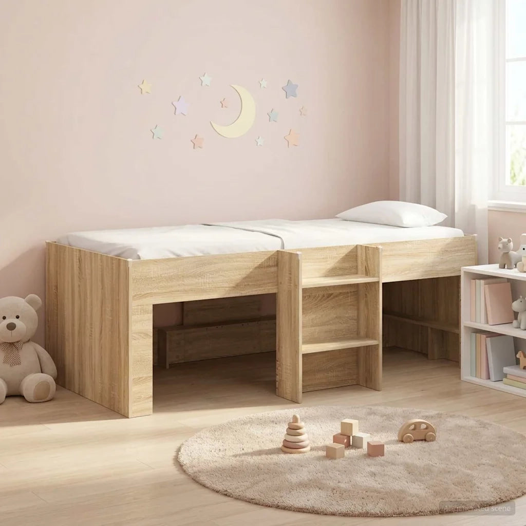 Letto Alto per Bambini 2 pcs Sonoma 193 x 96,1 x 68,5 cm 3422589