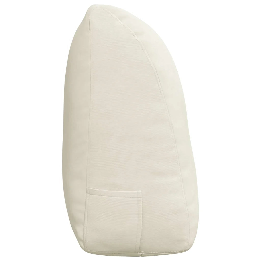 Cuscino per Schiena Crema 120 x 24 x 50 cm Velluto