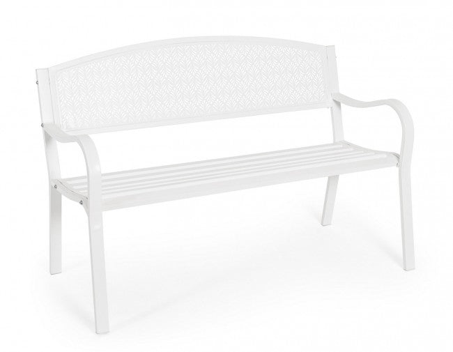 Panca 2 Posti 123x55x84h cm Lizette Bianco