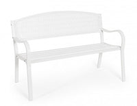 Panca 2 Posti 123x55x84h cm Lizette Bianco