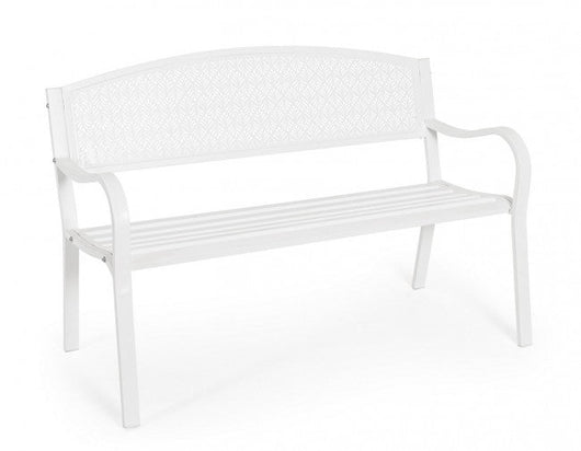 Panca 2 Posti 123x55x84h cm Lizette Bianco