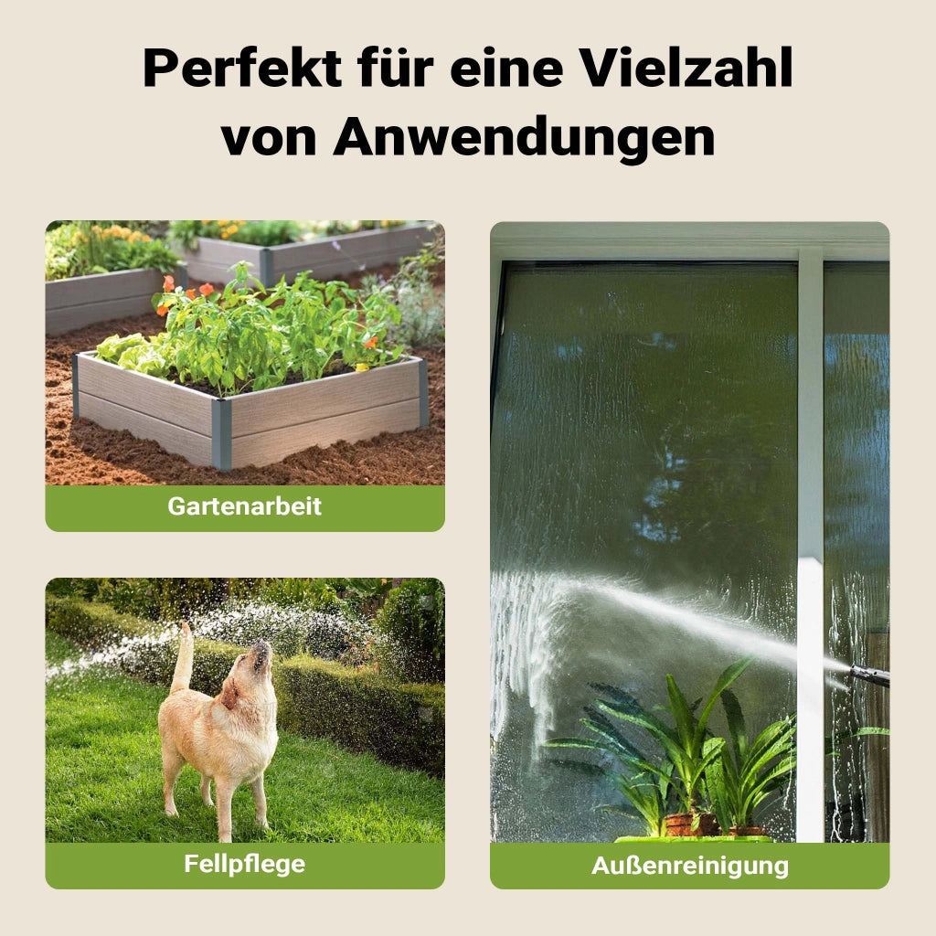 Portatubo da giardino con avvolgitore automatico, avvolgitubo da parete con tubo da 20m, avvolgitore per tubo acqua