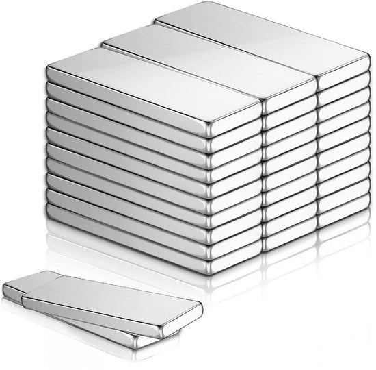 30 pezzi magneti neodymium forti 20 x 10 x 2 mm per DIY, whiteboard, prikbord, magneetborden, scolastici, stress, design creativo, magneti efficienti (20 x 10 x 2 30p)