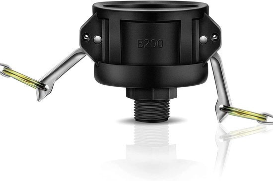 Adattatore Tote Tank - Prevenzione di perdite - 2 pollici - Connessione alimentare grado alimentare - Adatto per uso esterno - Hidraulico