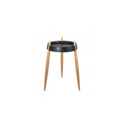 Zafferano Tavolino Liolà h67cm Nero - Frassino naturale