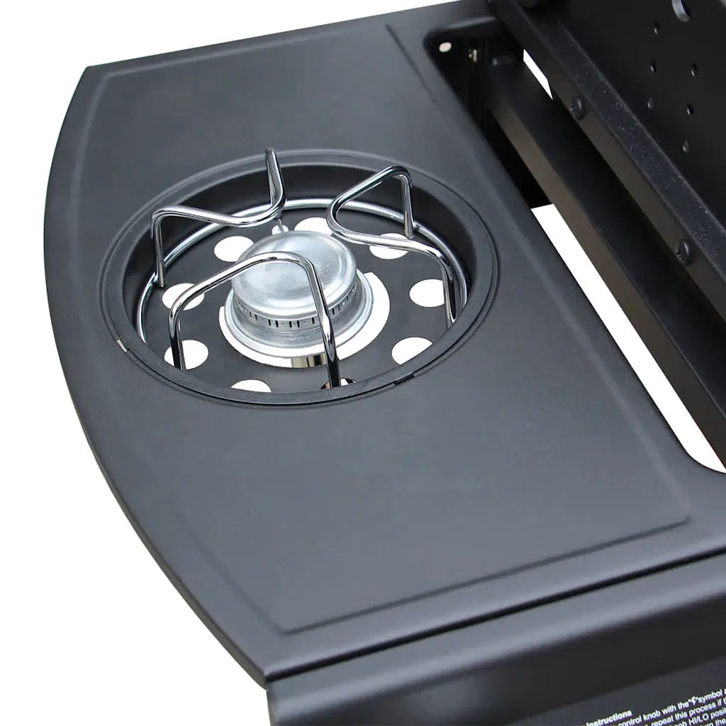 Barbecue e Griglia a Gas 4+1 Fornelli Nero CFW4807874