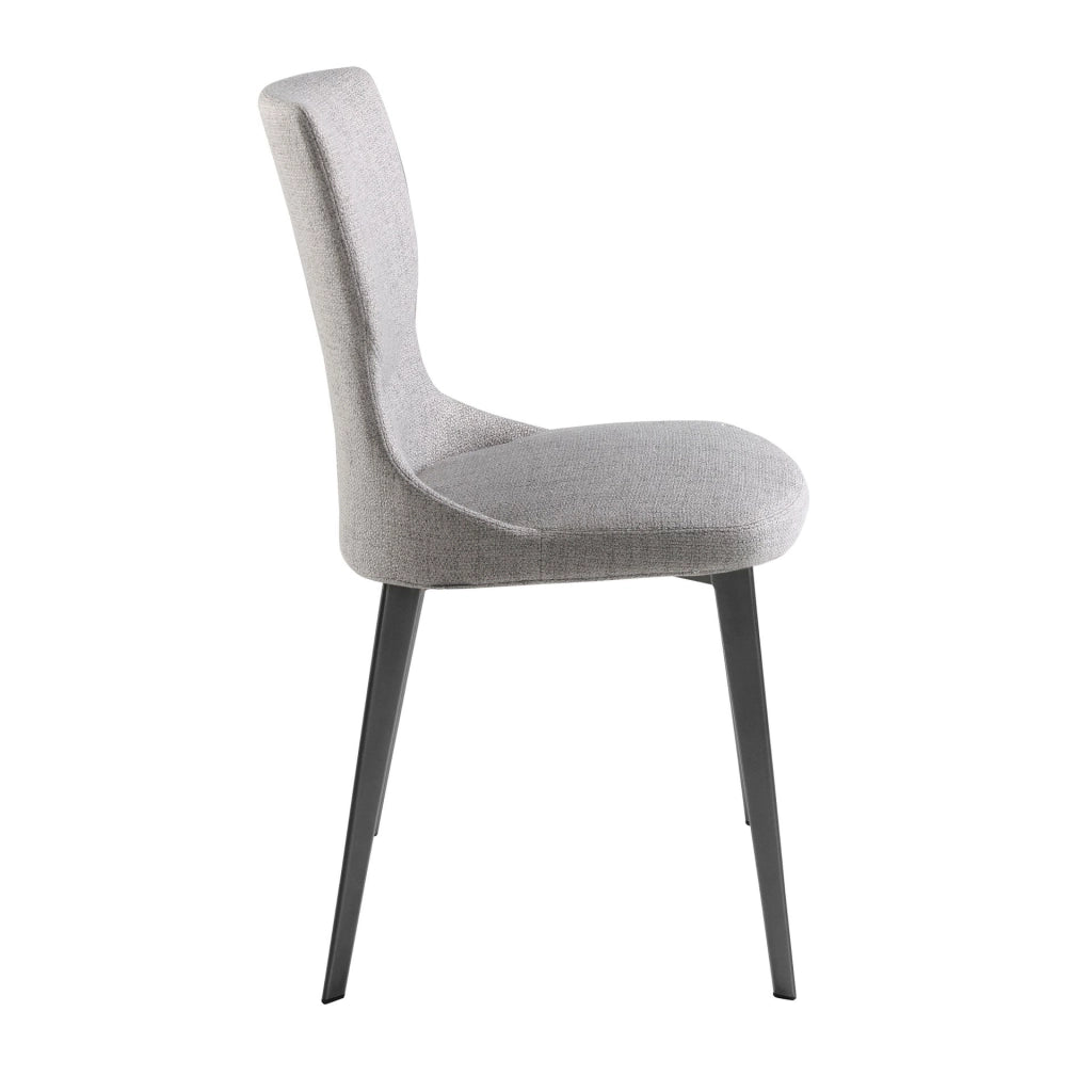 Sedia in tessuto grigio