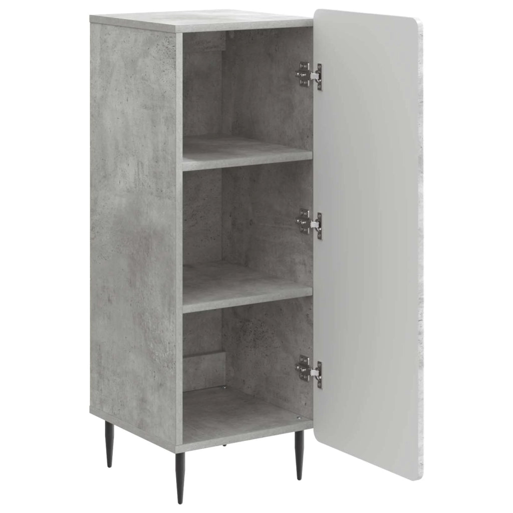 Credenza Grigio Cemento 34,5 x 33 x 92 cm Legno ingegnerizzato 894368
