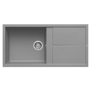 Lavello Elleci Incasso 1 vasca 100x50 Unico 480 Granitek Grigio Cemento LGU48048