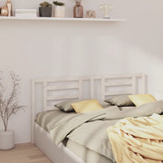 Testiera per Letto Bianca 206x4x100cm in Legno Massello di Pino 818841