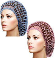 Set di 2 Fasciatura a Maglia per Capelli in Rayon per Donne, Adattabile per Capelli Corti e Lunghi