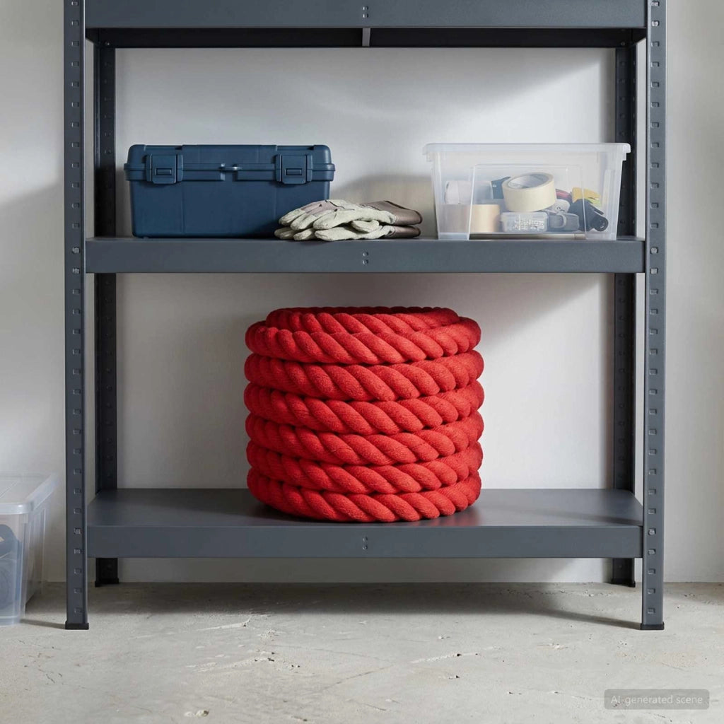 Corda di Cotone 36 mm 25 m Rosso 100% Cotone 42011932