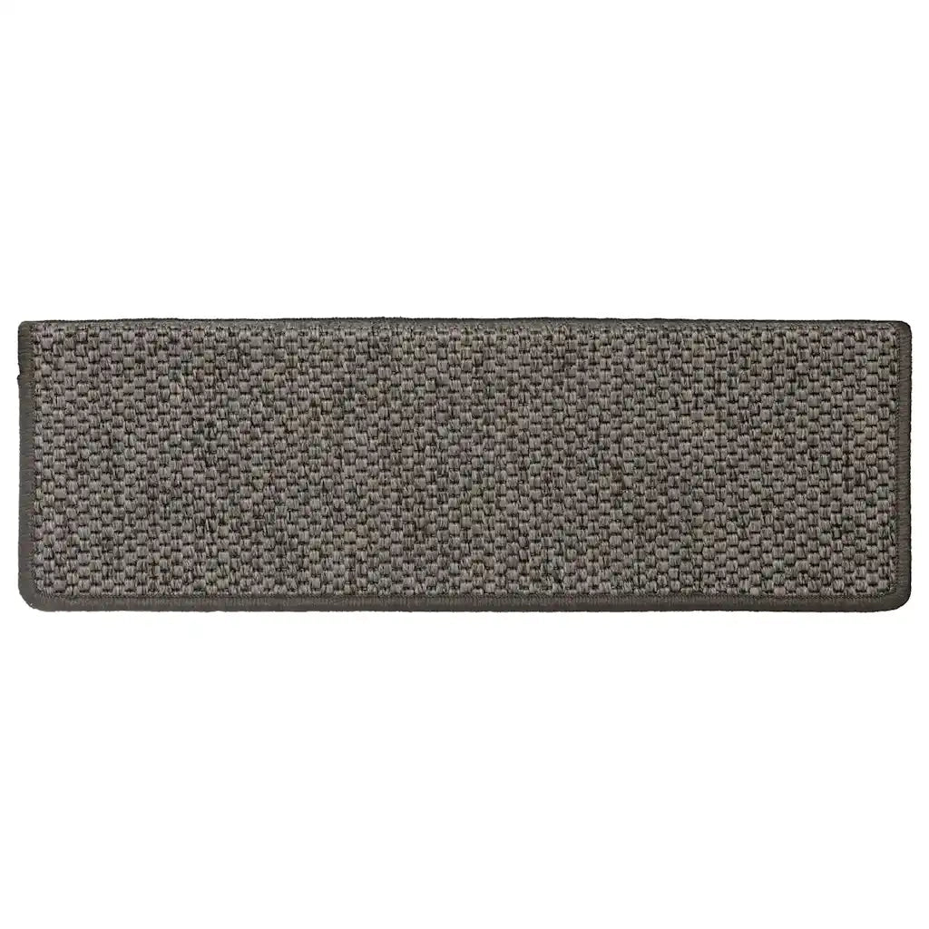 Tappeti Autoadesivi Scale Sisal 15 pz 65x21x4 cm Grigio e Beige 326884