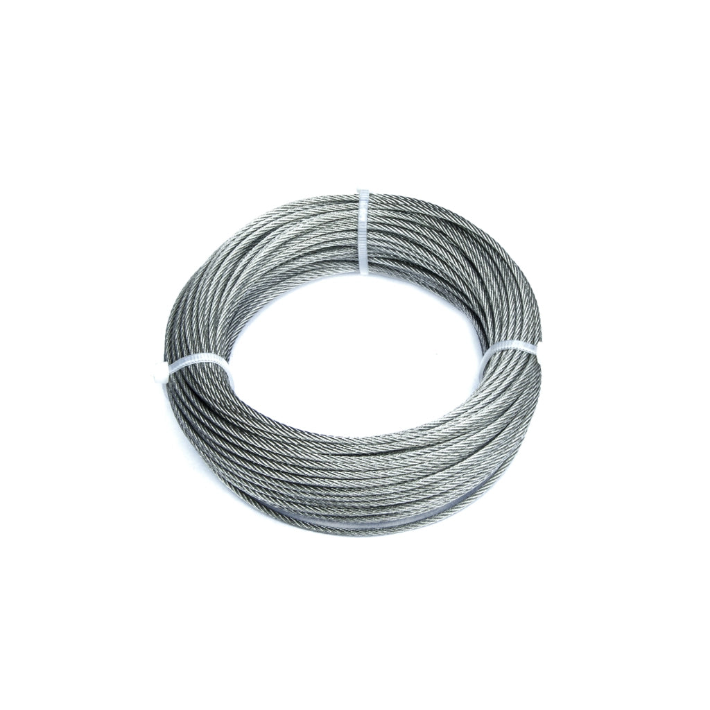 Fune in acciaio Inox 49 fili Ã˜ 4 mm. 25 mt.