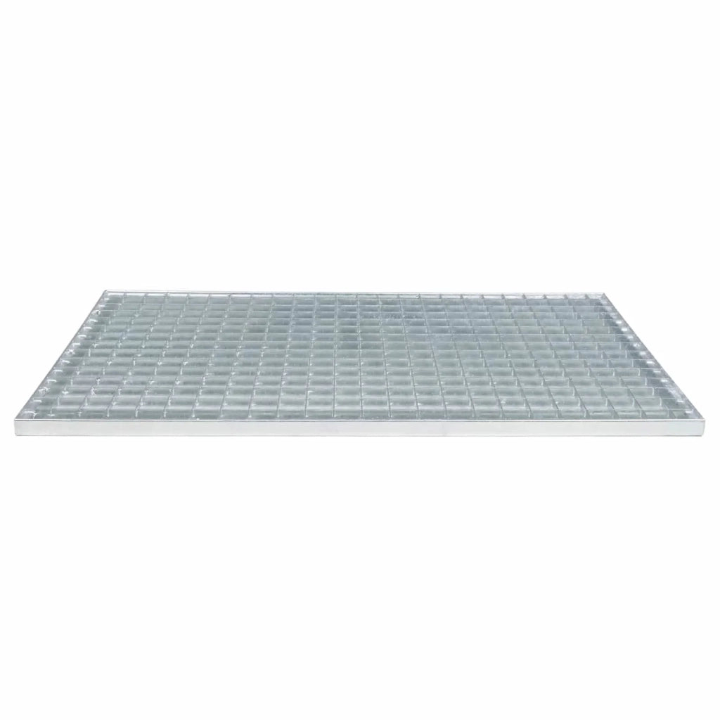 Grata Argento 80 x 50 x 2 cm Acciaio Zincato a Caldo 42018656